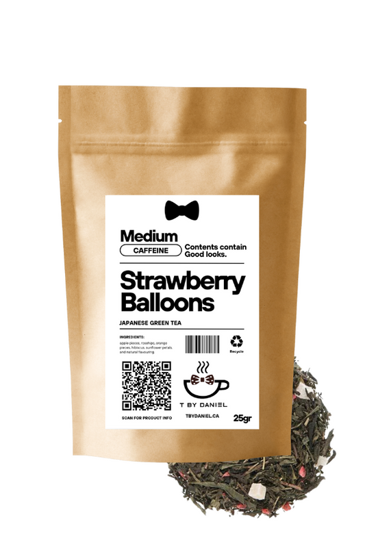 25gr Strawberry Balloons Green Tea - Daniel's Chai Bar